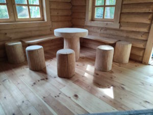 Blockhaus Sitzgruppe 5